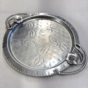 Vintage Farberware® - Brooklyn, NY - Wrought Aluminum Double Handle Serving Tray